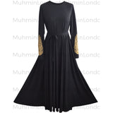 Imani Embroidered Dress (Black) - Muhmin1