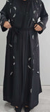 REEM HAND EMBELLISHED ABAYA BLACK