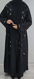 REEM HAND EMBELLISHED ABAYA BLACK