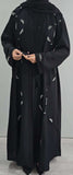 REEM HAND EMBELLISHED ABAYA BLACK