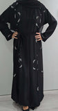 REEM HAND EMBELLISHED ABAYA BLACK