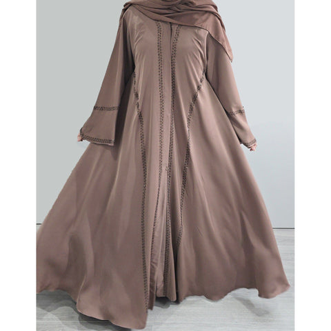 HAYA MOCHA EMBELLISHED ABAYA