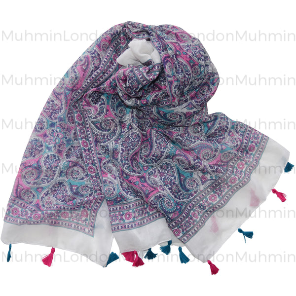 Floral Print Hijab - Muhmin1