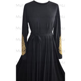 Imani Embroidered Dress (Black) - Muhmin1