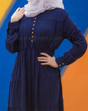 Zaynah Pleated Abaya (Black)